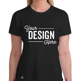 Adidas Women's Solid 100% Recycled UPF 50 Performance Shirt - Color: Black