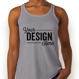 Bella + Canvas Women's Flowy Racerback Tank - Color: Storm
