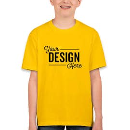 Canada - Fruit of the Loom Youth 100% Cotton T-shirt - Color: Yellow