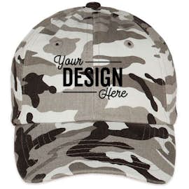 Valucap Bio-Washed Camo Hat - Color: Grey Camo