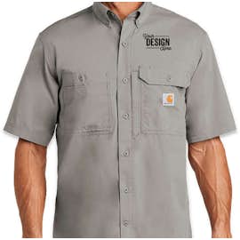 Carhartt Force Ridgefield Short Sleeve Casual Shirt - Color: Asphalt