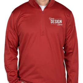 The North Face Tech Quarter Zip Fleece Pullover - Color: Cardinal Red