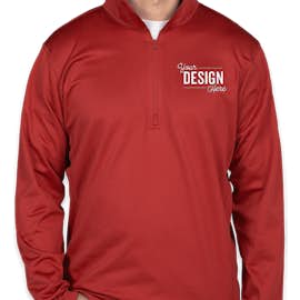 The North Face Tech Quarter Zip Fleece Pullover - Color: Cardinal Red