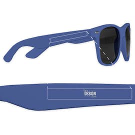 Matte Malibu Sunglasses - Color: Royal Blue