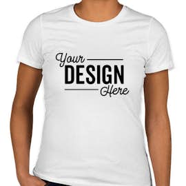 Next Level Women's Slim Fit USA-Made Jersey T-shirt - Color: White