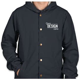 Independent Trading Hooded Coaches Jacket - Color: Classic Navy
