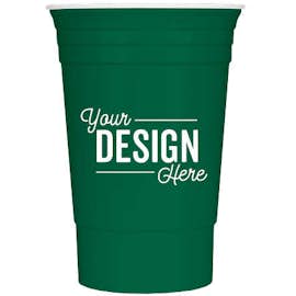 16 oz. Reusable Plastic Party Cup - Color: Green