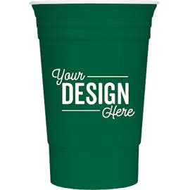 16 oz. Reusable Plastic Party Cup - Color: Green