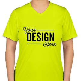 Canada - Team 365 Women's Zone V-Neck Performance Shirt - Color: Safety Yellow