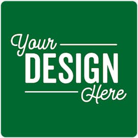 Full Color 3 in. Round Corner Square Vinyl Decal - Color: Kelly Green