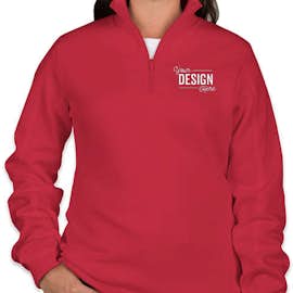 Sport-Tek Premium Women's Quarter Zip Sweatshirt - Color: True Red