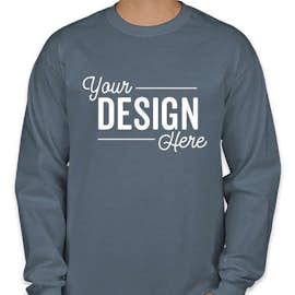 Canada - Gildan Ultra Cotton Long Sleeve T-shirt - Color: Indigo Blue