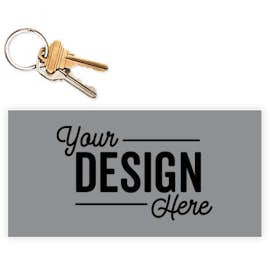 7.5 in. x 3.75 in. Rectangular Bumper Sticker - Color: Metallic Silver