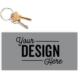 7.5 in. x 3.75 in. Rectangular Bumper Sticker - Color: Metallic Silver