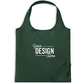 Bungalow Foldaway Shopper Tote - Color: Forest Green