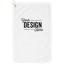 Port Authority Grommeted Golf Towel - Color: White