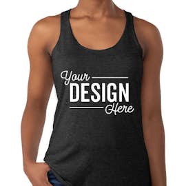 Next Level Women's Tri-Blend Racerback Tank - Color: Vintage Black