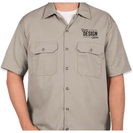 Dickies Twill Industrial Work Shirt - Color: Silver Grey
