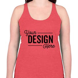 Bella + Canvas Women's Tri-Blend Racerback Tank - Color: Red Tri-Blend