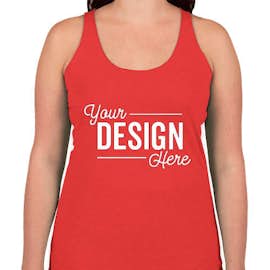 Canada - Bella + Canvas Women's Tri-Blend Racerback Tank - Color: Red Tri-Blend