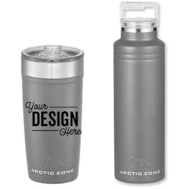 20 oz. Arctic Zone Copper Vacuum Insulated Drinkware Gift Set - Color: Gray