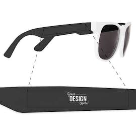 Two-Tone Promotional Sunglasses - Color: White / Black