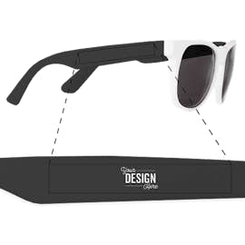 Two-Tone Promotional Sunglasses - Color: White / Black