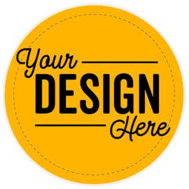 Full Color 2.5 in. Circle Magnet - Color: Athletic Gold