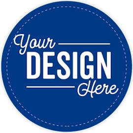 Full Color 3 in. Circle Vinyl Decal - Color: Royal Blue