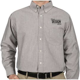 Ultra Club Wrinkle-Free Oxford Dress Shirt - Color: Charcoal