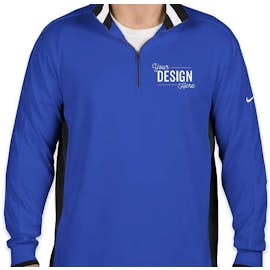 Nike Dri-FIT Half Zip Performance Pullover - Color: Game Royal / Black / White