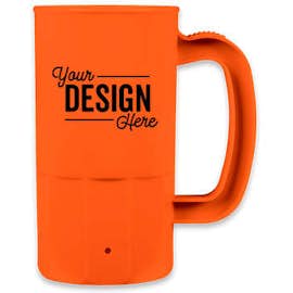 14 oz. Plastic Beverage Mug - Color: Orange