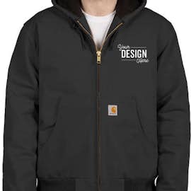 Carhartt Water Repellent Flannel Lined Hooded Jacket - Color: Black