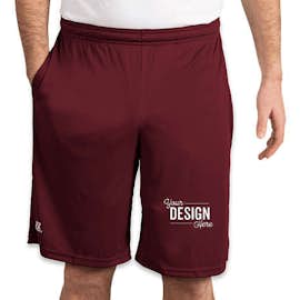 Russell Athletic Essential Performance Shorts with Pockets - Color: Maroon