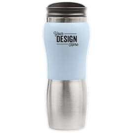 14 oz. Maui Two-Tone Stainless Steel Tumbler - Color: Sky Blue