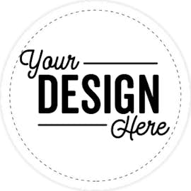 Full Color 3 in. Circle Vinyl Decal - Color: White