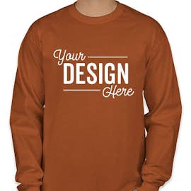 Canada - Gildan Ultra Cotton Long Sleeve T-shirt - Color: Texas Orange