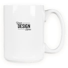 15 oz. Large Ceramic Mug (Set of 24) - Color: White