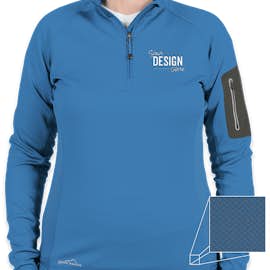 Eddie Bauer Women's Half Zip Performance Pullover - Color: Ascent Blue