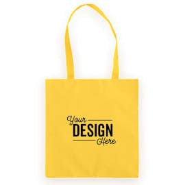 Basic 50% Recycled Poly Tote - Color: Bright Yellow
