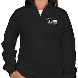 Sport-Tek Premium Women's Quarter Zip Sweatshirt - Color: Black