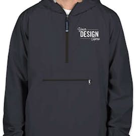 Charles River Pack-N-Go Hooded Packable Anorak - Embroidered - Color: Navy