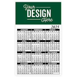 Full Color Calendar Magnet - .019" - Color: Forest Green
