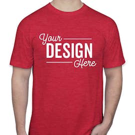 American Apparel USA-Made 50/50 T-shirt - Color: Heather Red