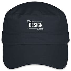 Valucap Bio-Washed Military Hat - Color: Navy