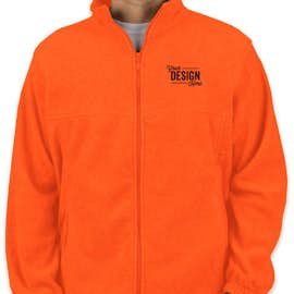 Harriton Full Zip Fleece Jacket - Color: Safety Orange