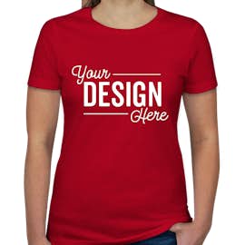 Next Level Women's Slim Fit Jersey T-shirt - Color: Red