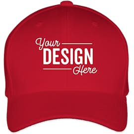 Yupoong Wool Flexfit Hat - Color: Red