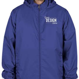 Elevate Darien Packable Lightweight Hooded Full-Zip Windbreaker - Color: New Royal