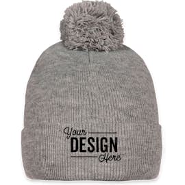 Sportsman Pom Pom Beanie - Color: Heather Grey
